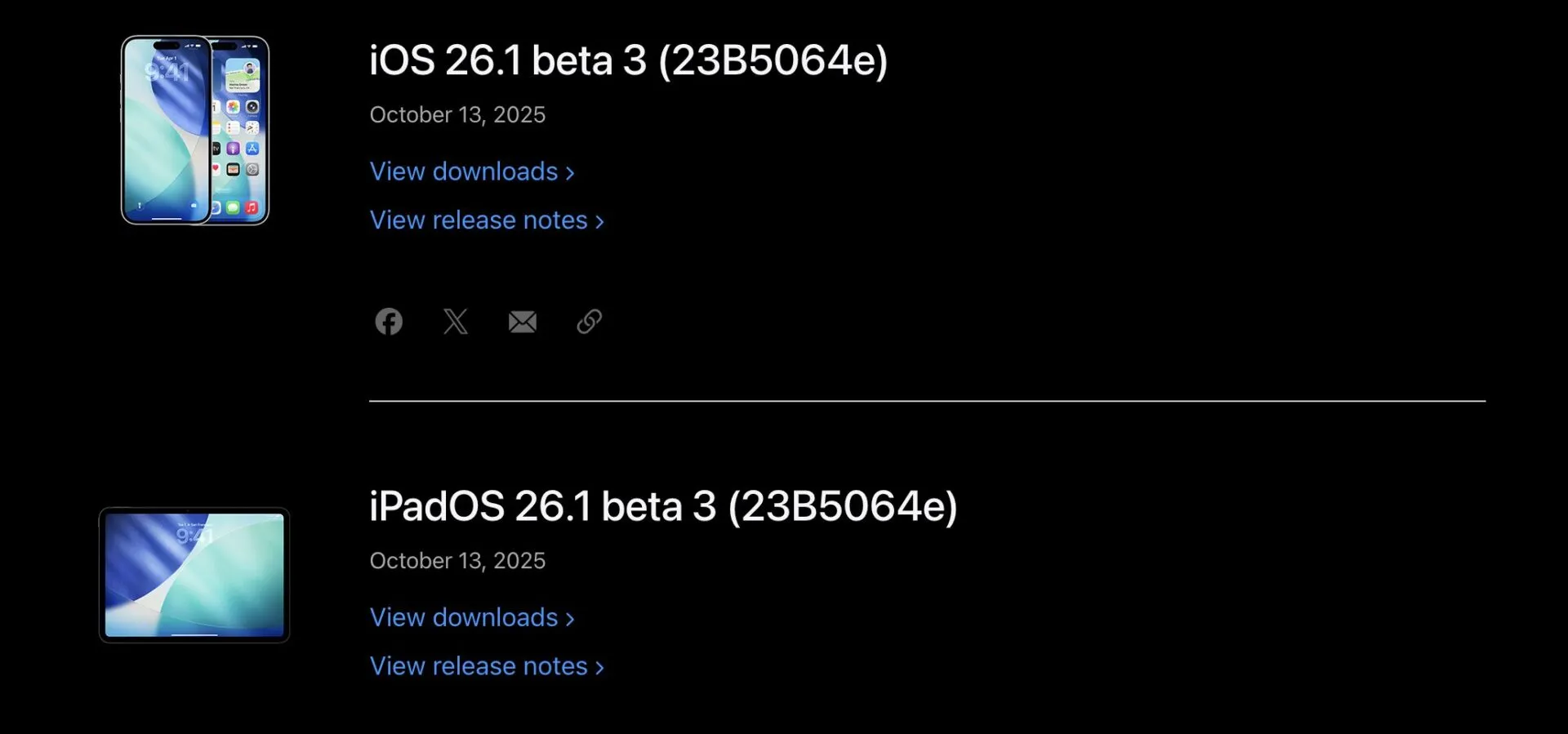 iOS 26.1 beta 3
