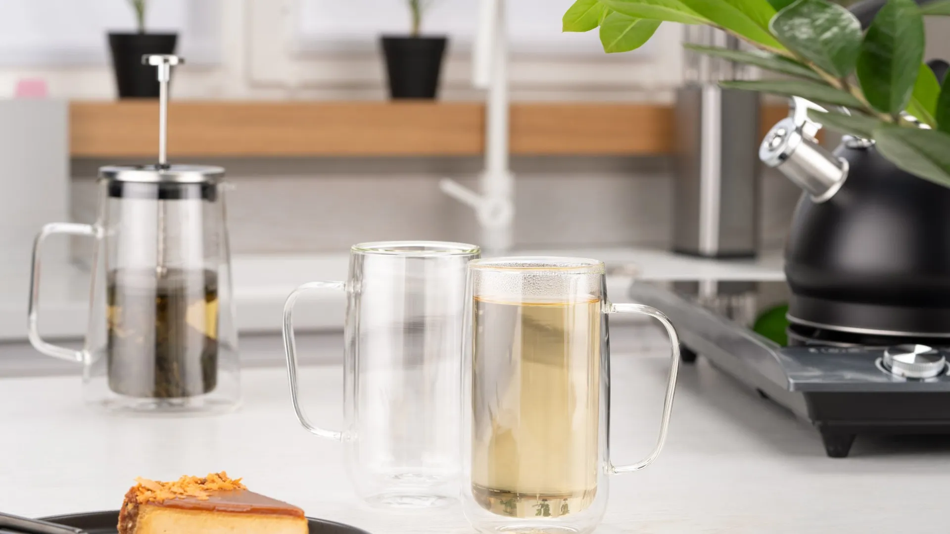 Набор чашек с ручками и двойной стенкой Ardesto 400 мл 2 шт. (AR2640WH)