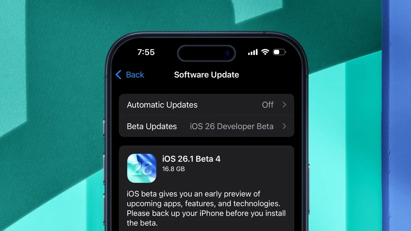 iOS 26.1 beta 4