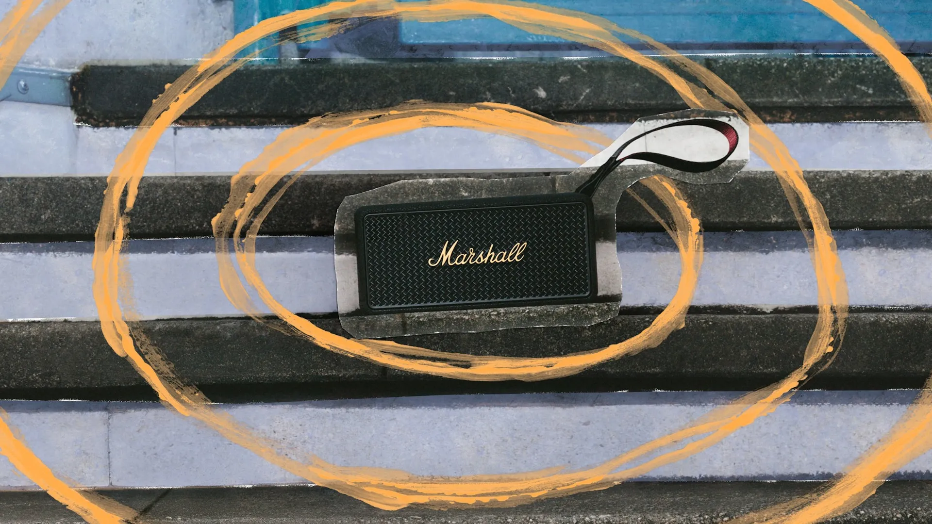 Акустика Marshall Portable Speaker Middleton II (Black and Brass)