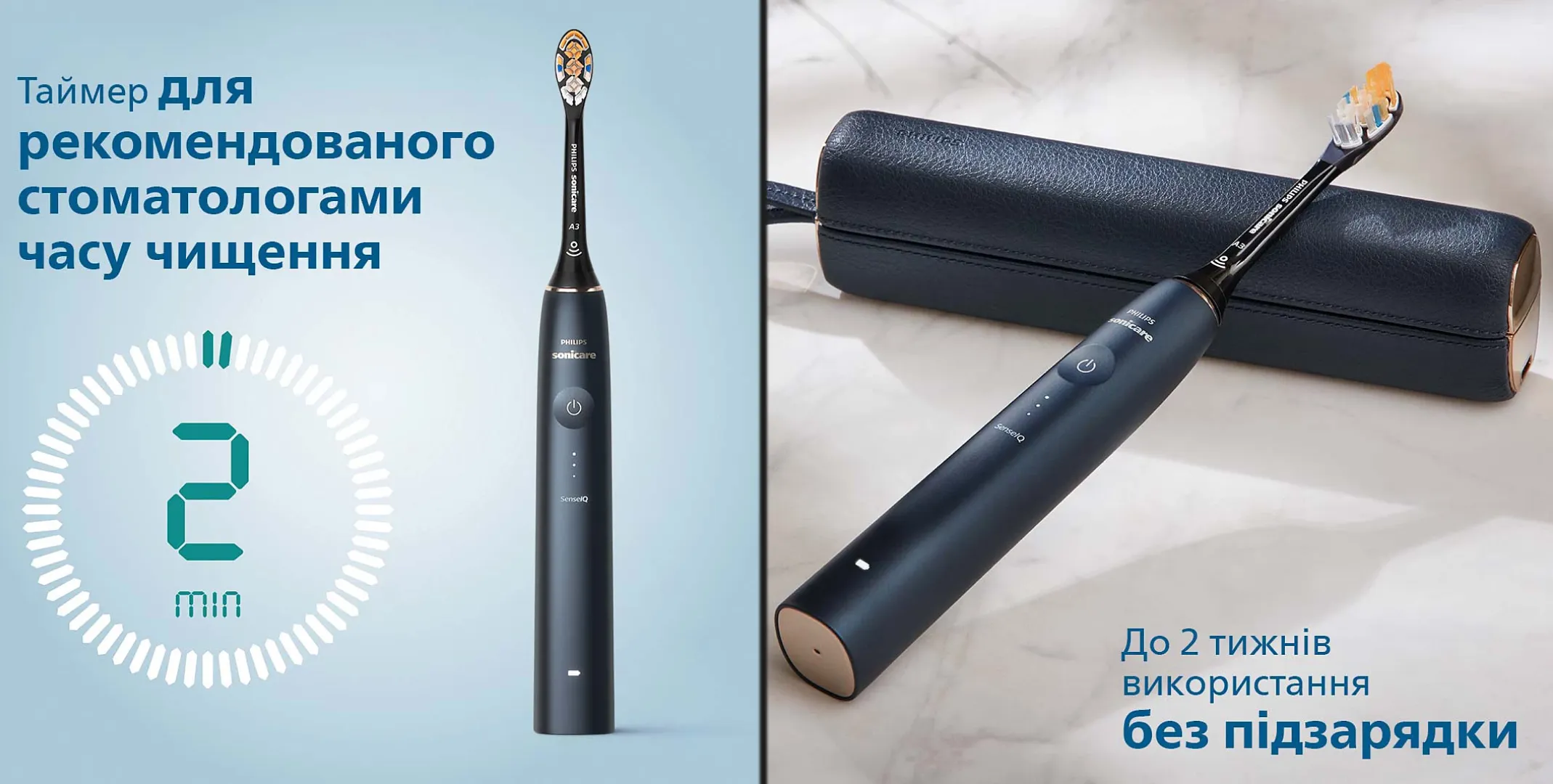 Зубна електрощітка Philips Sonicare DiamondClean Prestige 9900 (Dark Blue)