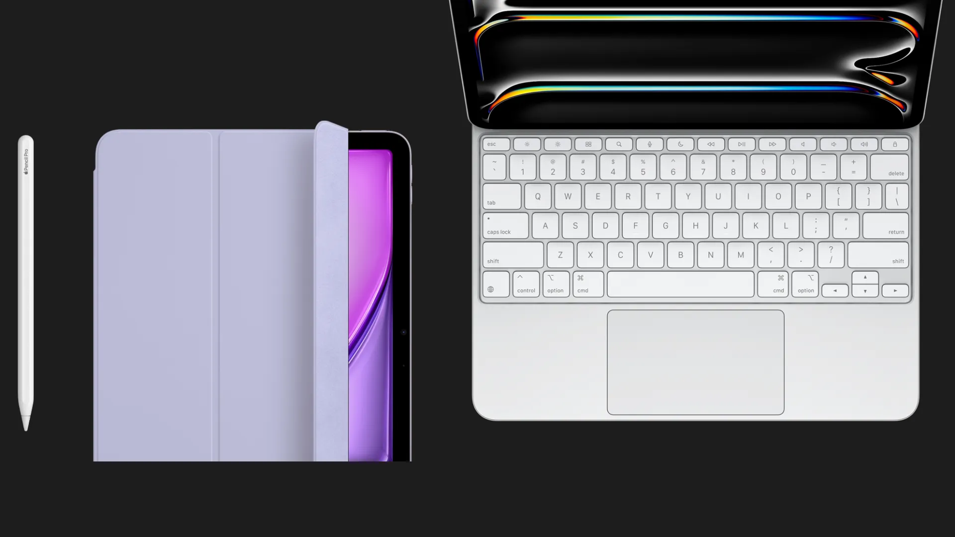 Оригинальный чехол Apple Smart Folio для iPad Air 11 (2024/2025) (Charcoal Gray) (MWK53)