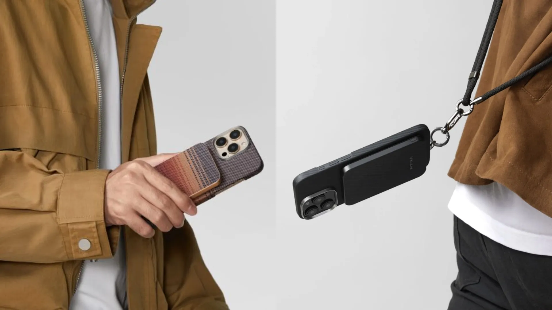 Зарядний пристрій Power Bank Pitaka Aramid Fiber Magnetic Qi2 (5000mAh) (Sunset)