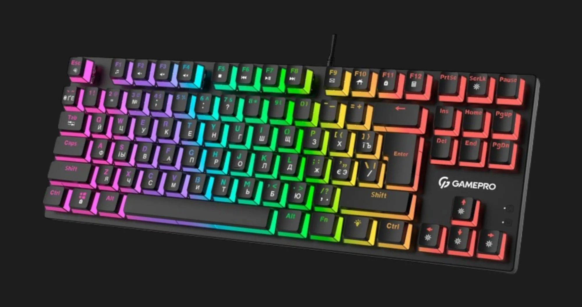 Игровая клавиатура GamePro (Red Switch) (MK80R) (Black) (UA)
