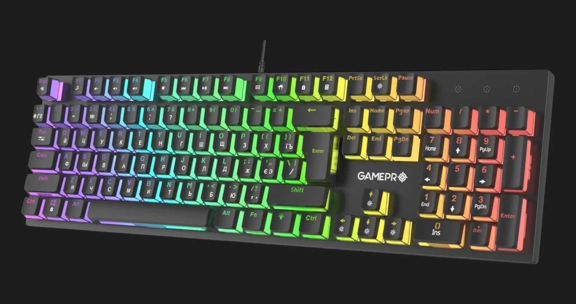 Ігрова клавіатура GamePro (Red Switch) (MK85R) (Black) (UA)
