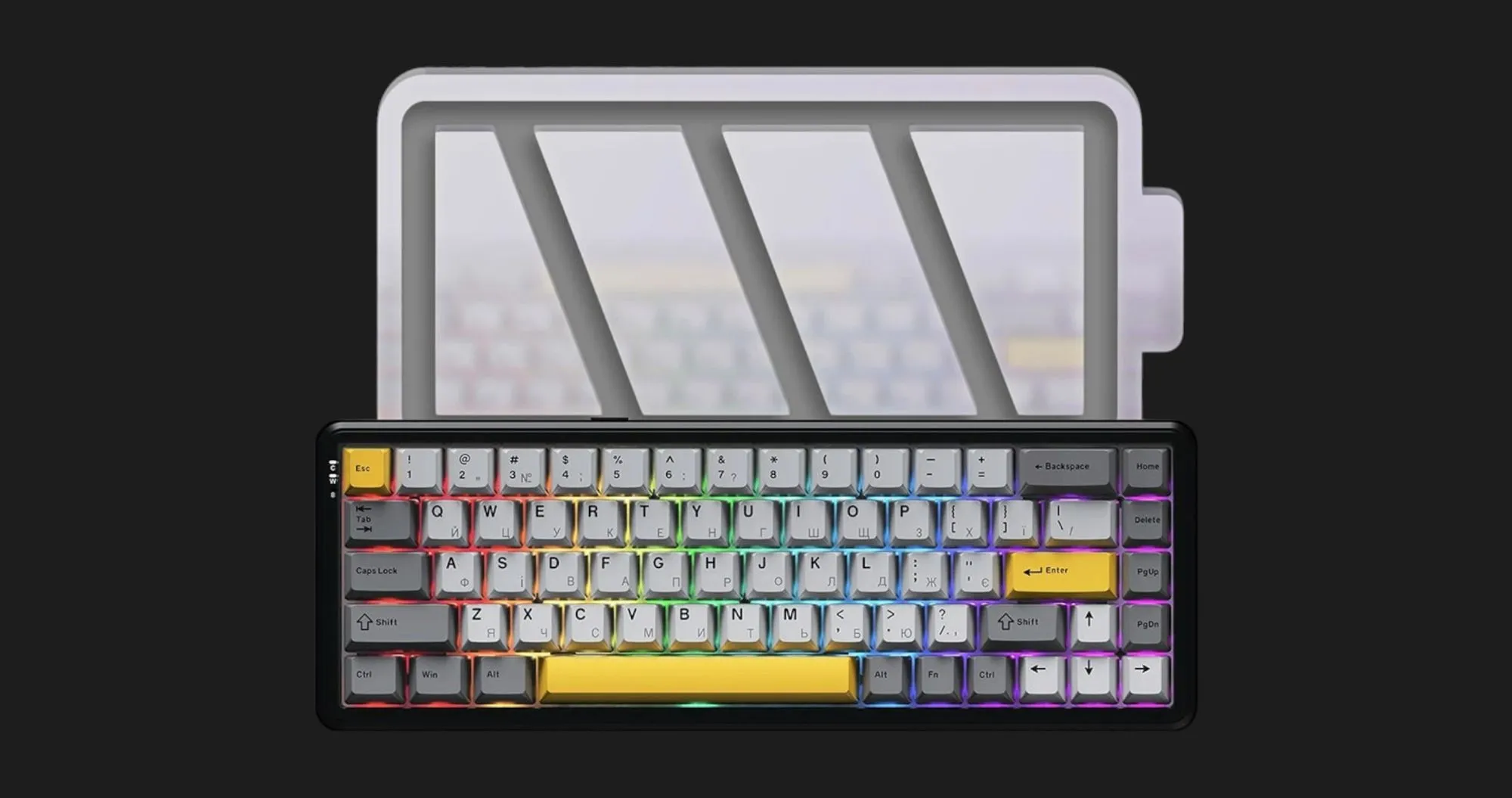 Клавиатура игровая Ajazz (Black) (AK680-M-BGY-A) (UA)