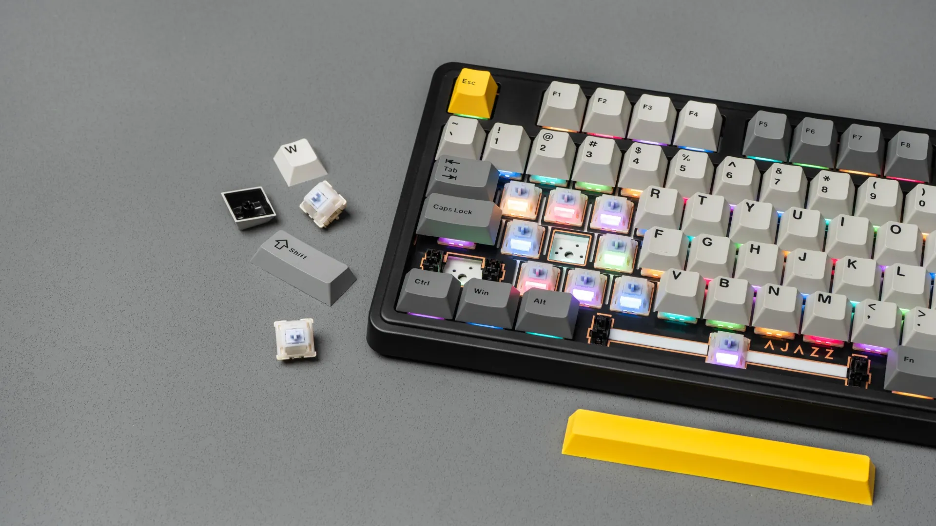 Клавиатура игровая Ajazz AK980 (Black/Gray/Yellow) (AK980-CS-BGY) (UA)