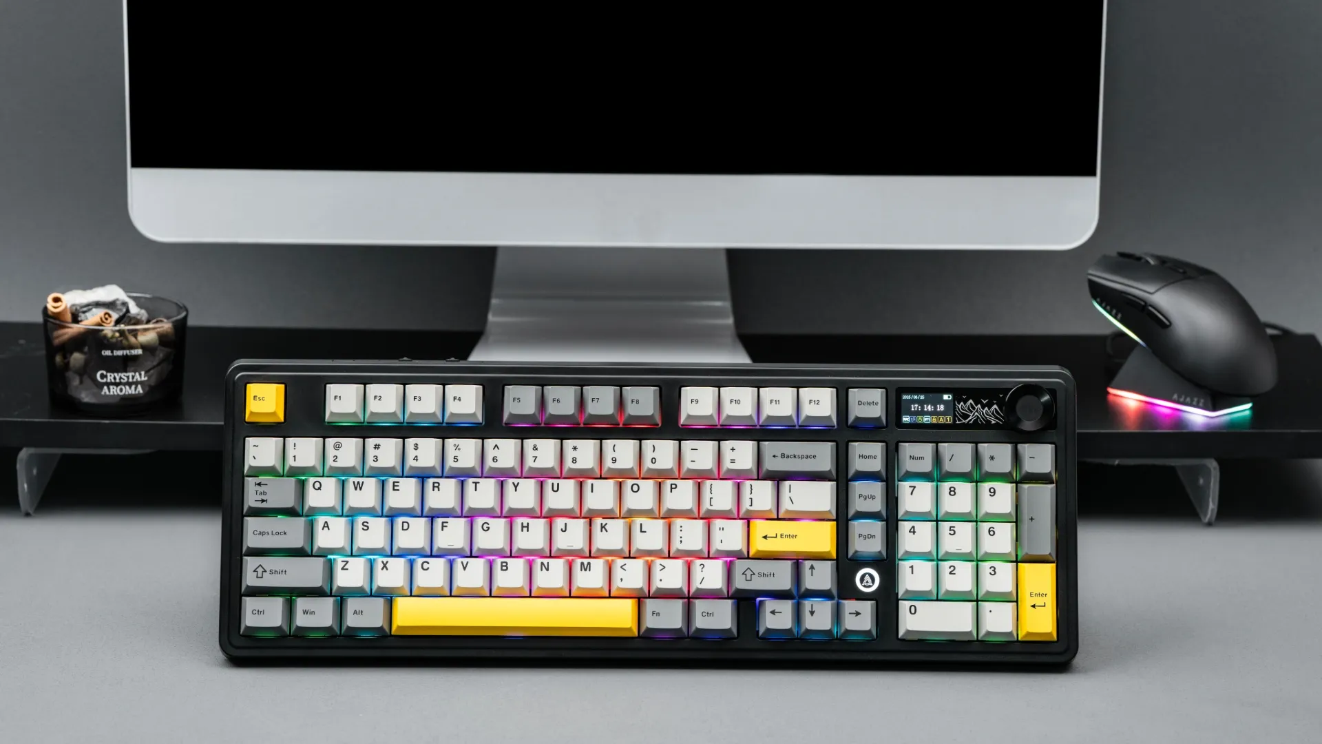 Клавіатура ігрова Ajazz AK980 (Black/Gray/Yellow) (AK980-CS-BGY) (UA)