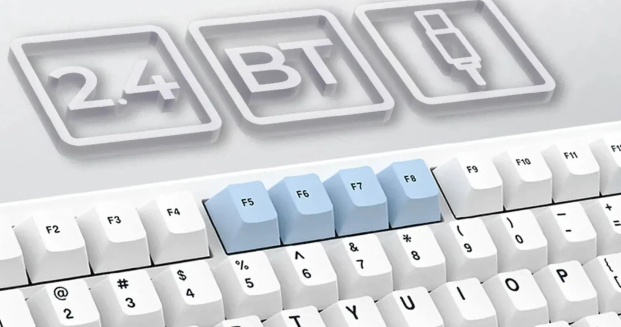 Клавіатура ігрова Ajazz (White) (AK820MAX-DD-BWD) (UA)