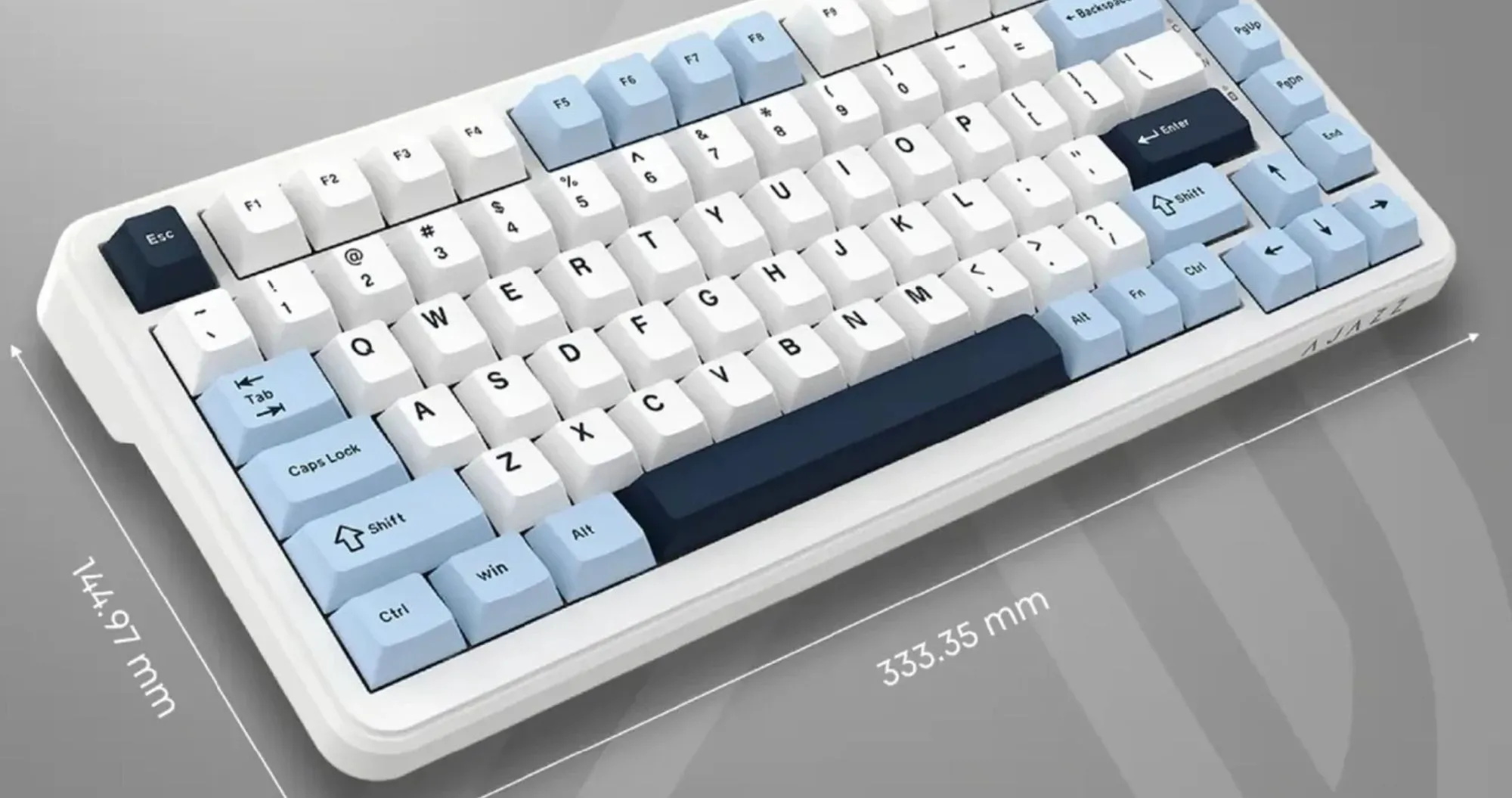 Клавіатура ігрова Ajazz (White) (AK820MAX-DD-BWD) (UA)