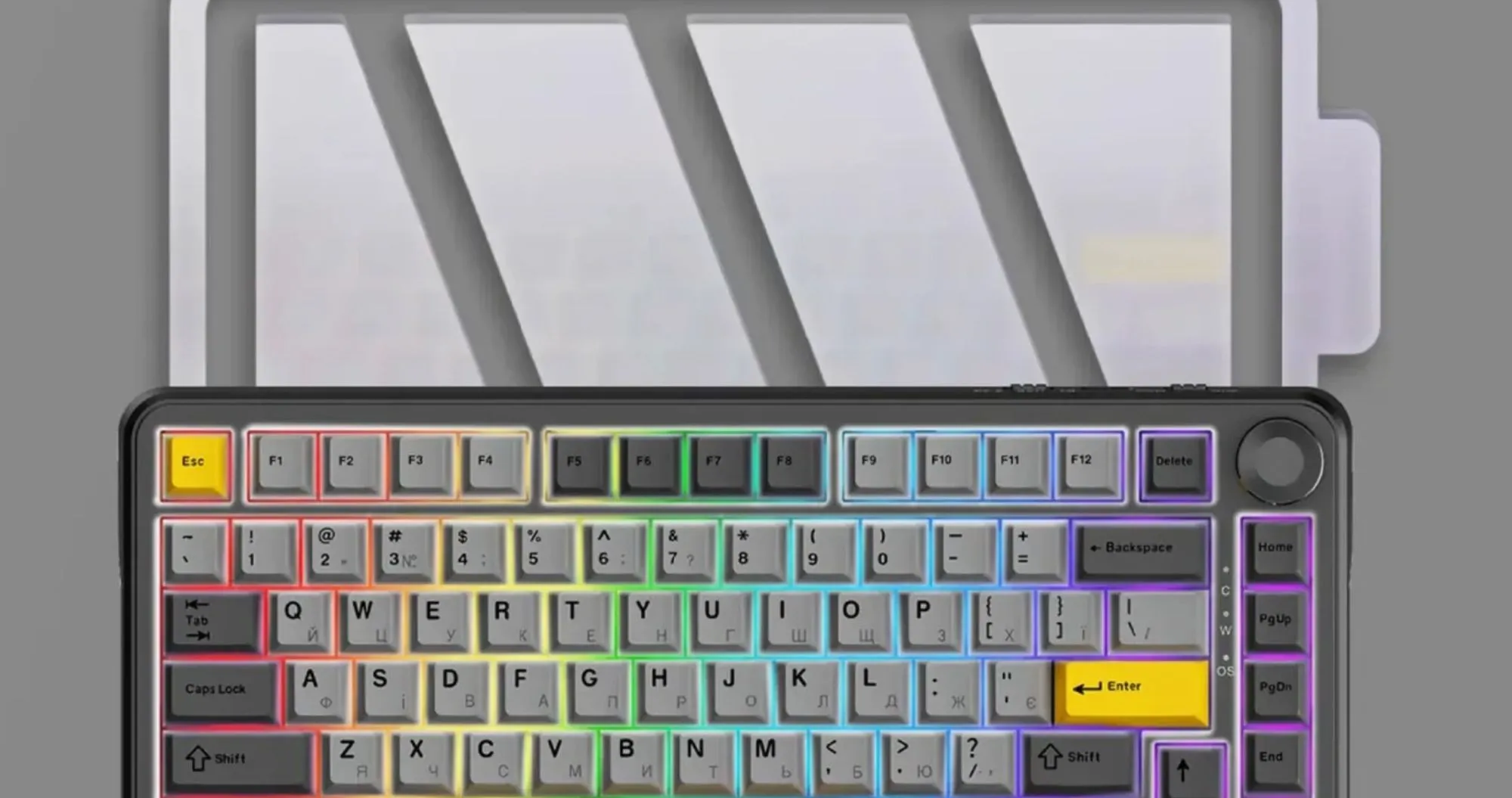 Клавіатура ігрова Ajazz (Black) (AK820MAX-DD-BGY) (UA)