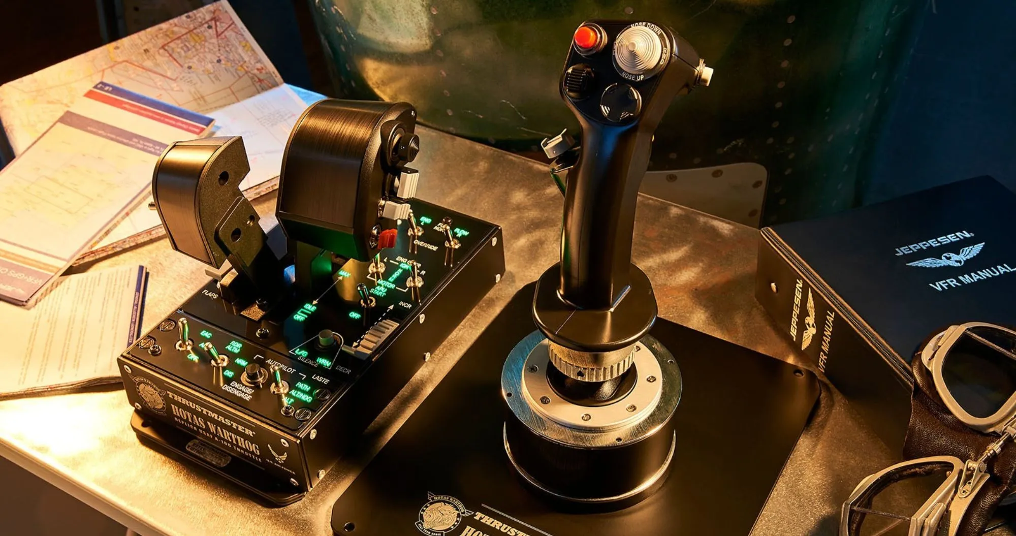 Комплект (джойстик, важіль управління двигуном) Thrustmaster Hotas Warthog Pack PC (UA)