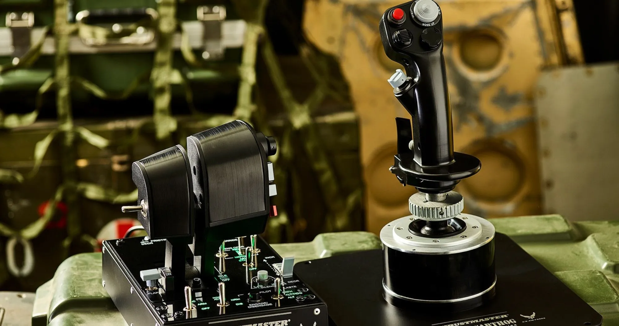 Комплект (джойстик, важіль управління двигуном) Thrustmaster Hotas Warthog Pack PC (UA)