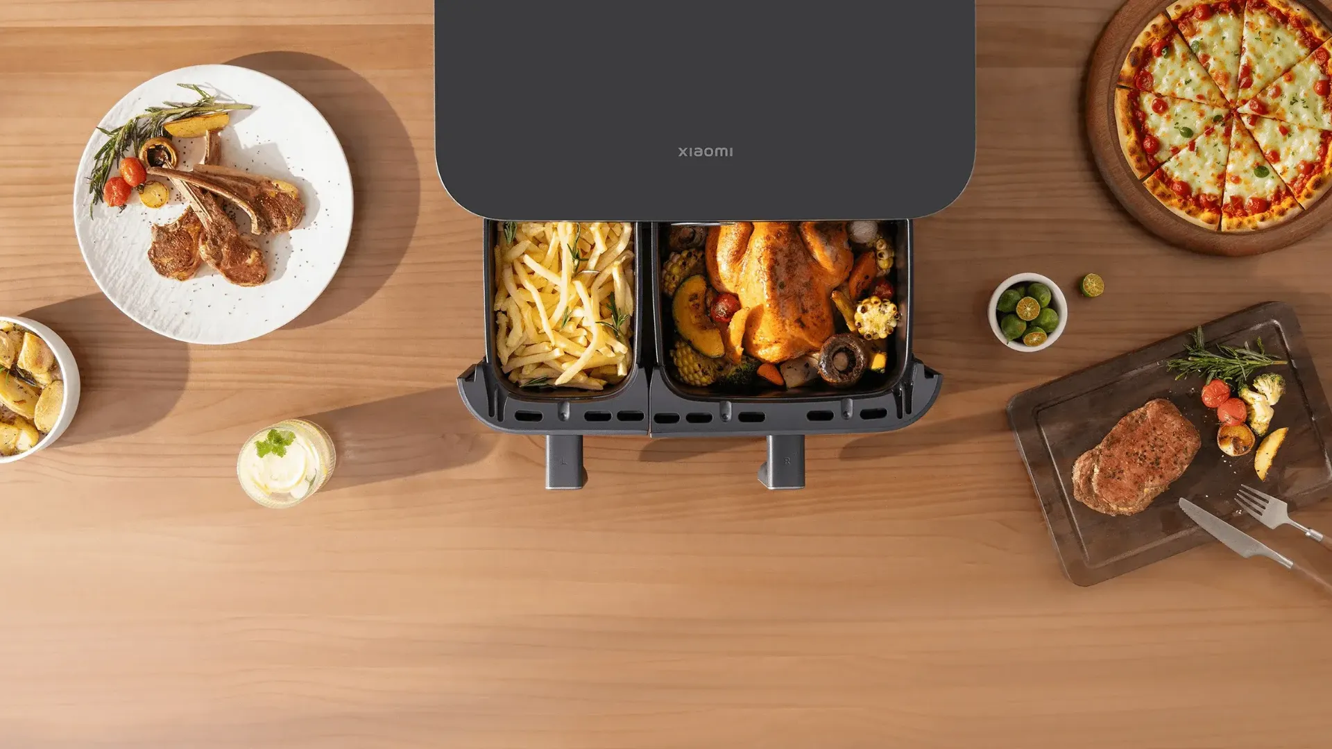 Мультипіч Xiaomi Dual Zone Air Fryer 10L EU (Black) (EU)