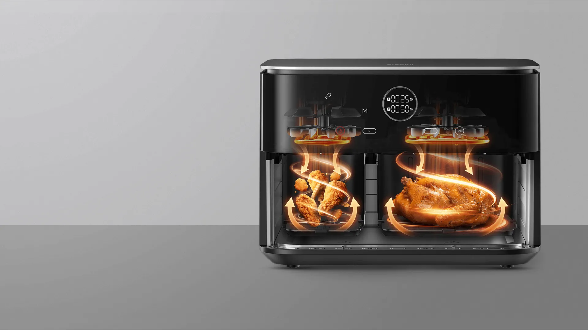 Мультипіч Xiaomi Dual Zone Air Fryer 10L EU (Black) (EU)