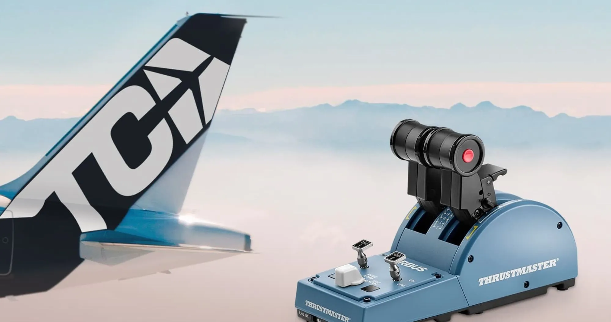 Рычаг управления двигателем Thrustmaster TCA Quadrant Airbus Edition PC (UA)