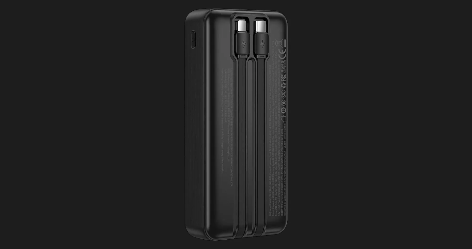 Зарядний пристрій Power Bank WiWU Essen 22.5W 20000mAh (Wi-P082) (Black)