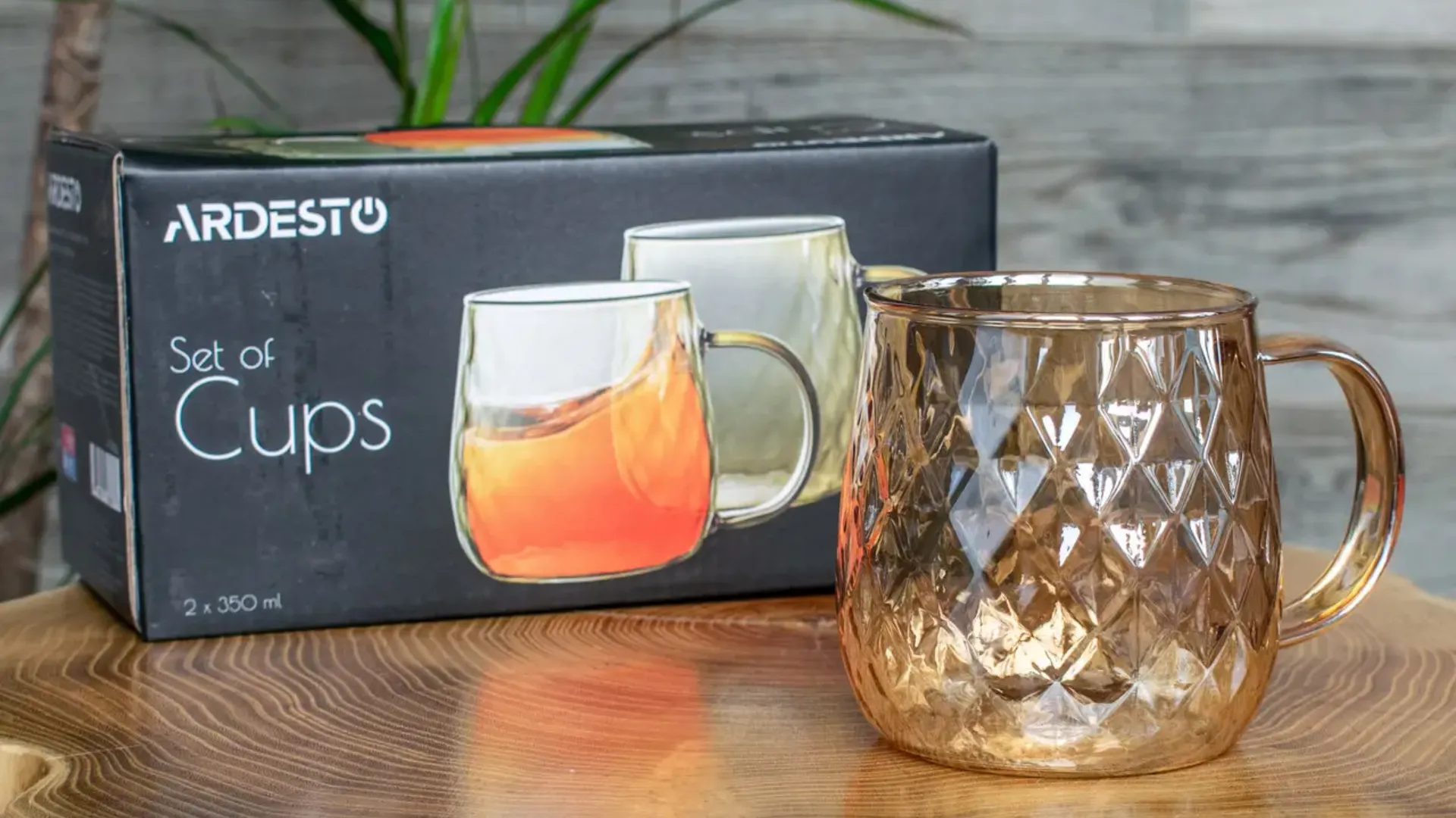 Набор чашек Ardesto Golden Moon 350 мл 2 шт. (AR2635GG)