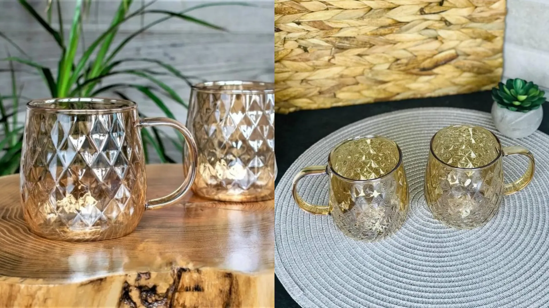 Набор чашек Ardesto Golden Moon 350 мл 2 шт. (AR2635GG)