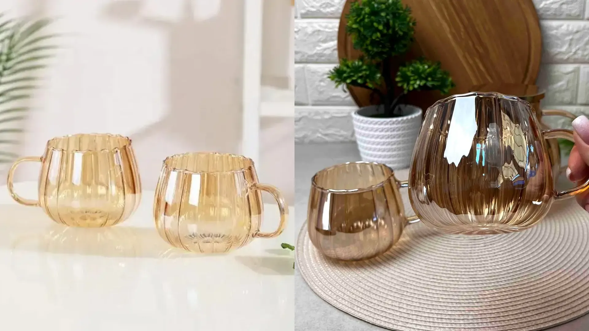 Набор чашек Ardesto Golden Moon 350 мл 2 шт. (AR2635BGG)