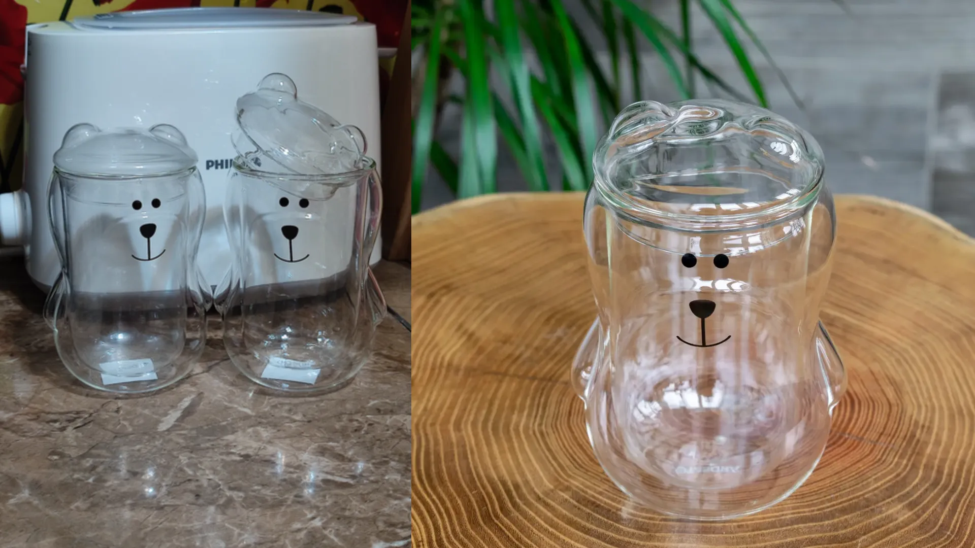 Набір чашок з кришкою та подвійними стінками Ardesto Animals 300 мл 2 шт. (AR2630BBR)