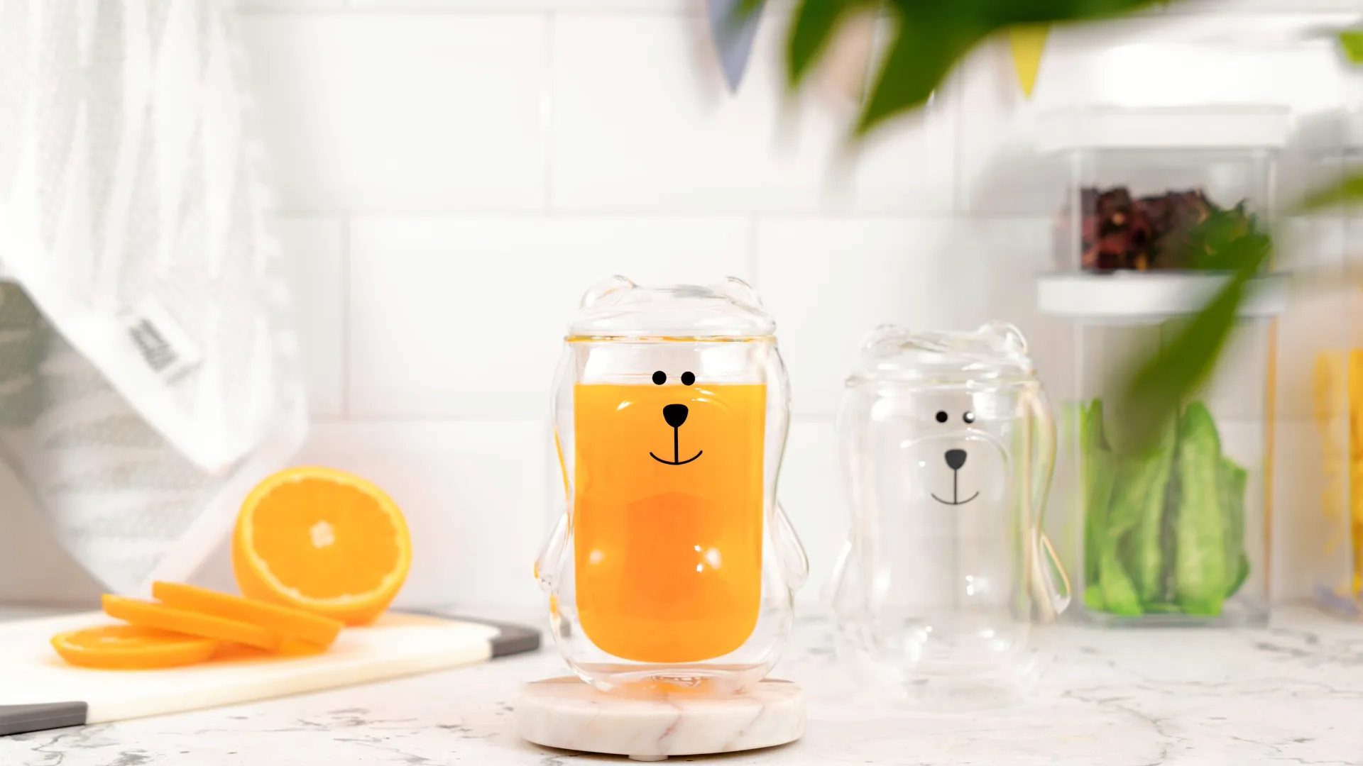 Набір чашок з кришкою та подвійними стінками Ardesto Animals 300 мл 2 шт. (AR2630BBR)