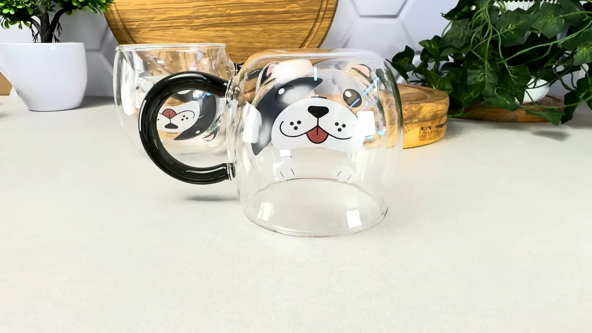 Набір чашок з подвійними стінками Ardesto Animals 280 мл 2 шт. (AR2628BD)