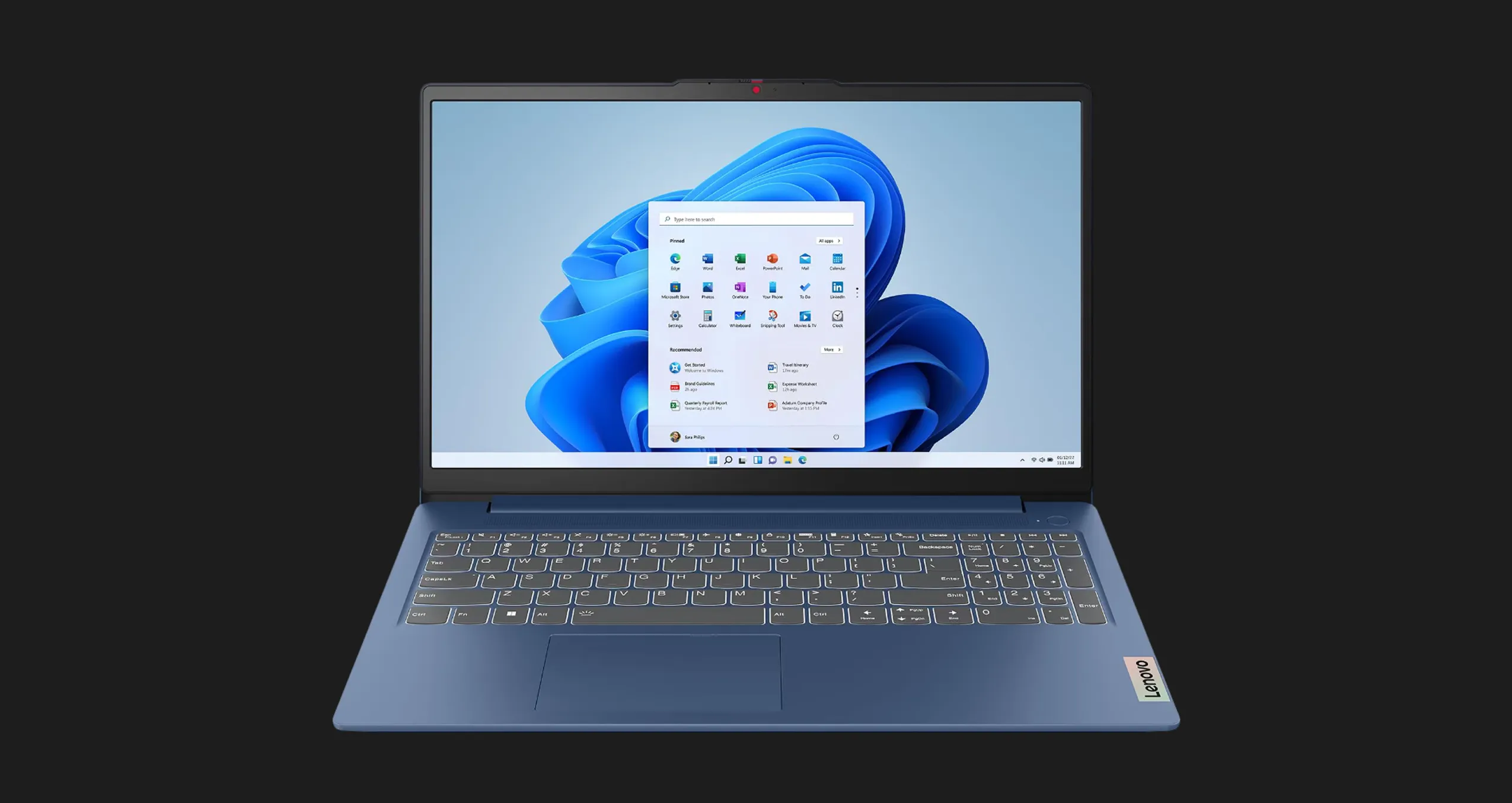 Ноутбук Lenovo IdeaPad Slim 3 15ABR8 15.6" (AMD Ryzen 7/16GB/512GB (SSD)/AMD Radeon Graphics) (82XM00BAUS) (Standard)