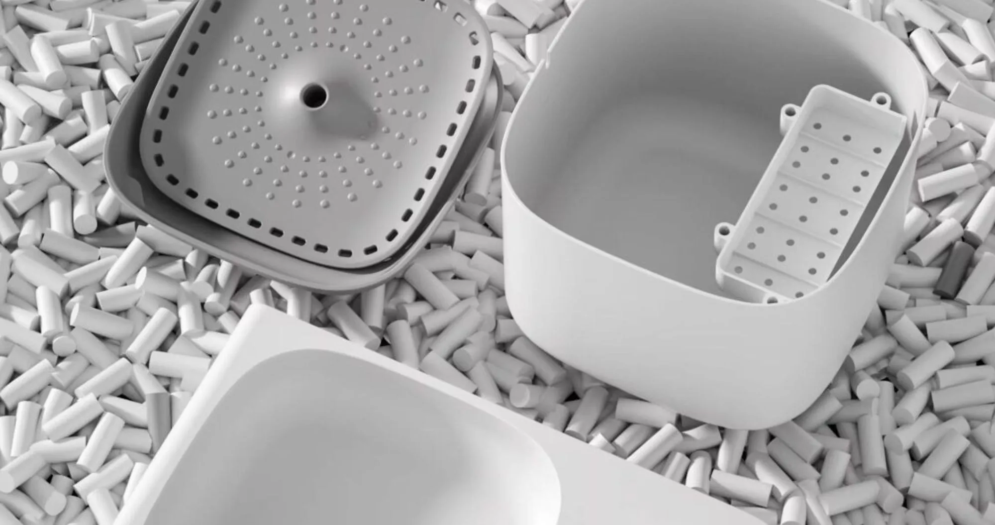 Поїлка з годівницею 2 в 1 Lapka (WF072) (White)