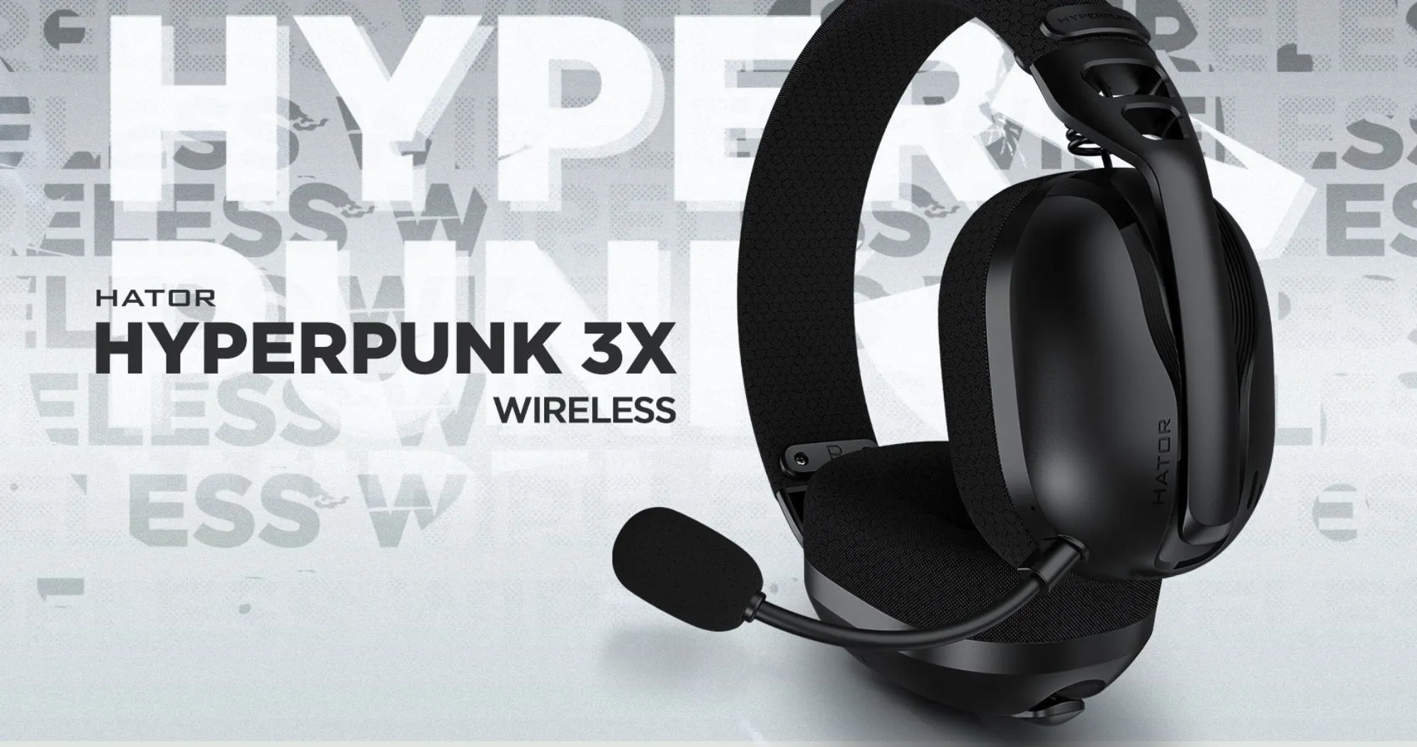 Ігрова гарнітура Hator Hyperpunk 3X Hi-Res Wireless (Black) (ESH14) (UA)