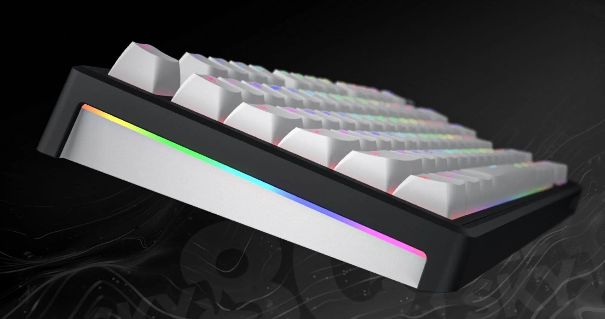 Клавіатура бездротова механічна HATOR Skyfall 80 (HTK3180UA) (Black-White) (UA)