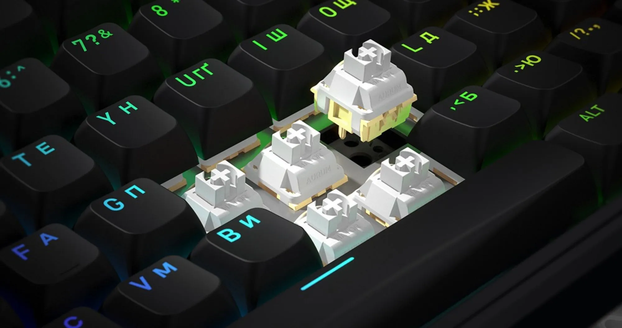 Клавиатура беспроводная механическая HATOR Skyfall 80 (HTK3180UA) (Black-White) (UA)