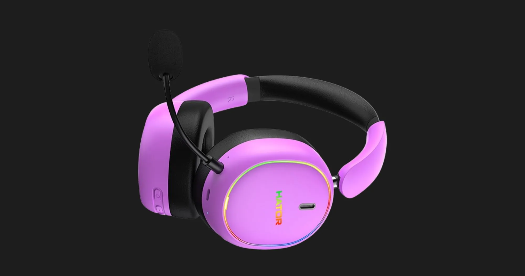 Игровая гарнитура Hator Phoenix 2 Hi-Res (ESH42) (Wireless) (Cyber Violet) (UA)