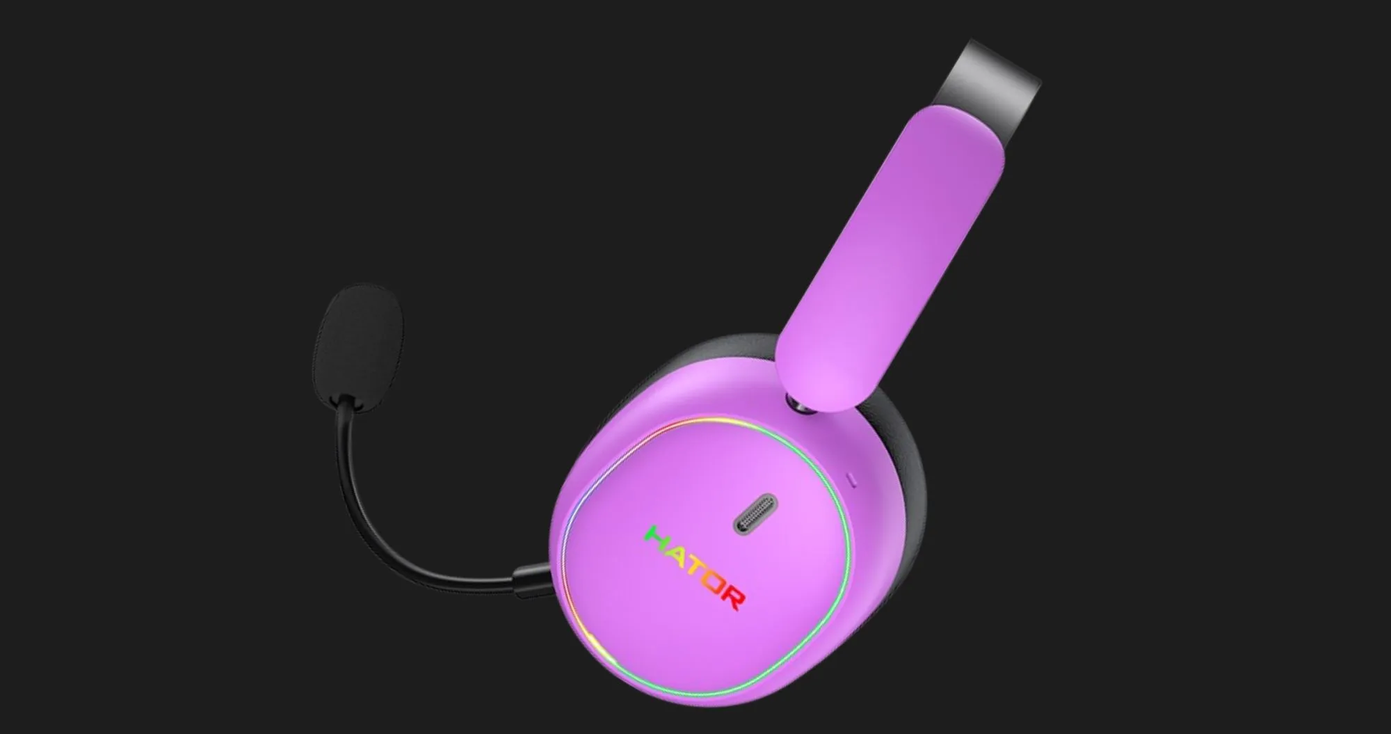 Ігрова гарнітура Hator Phoenix 2 Hi-Res (ESH42) (Wireless) (Cyber Violet) (UA)