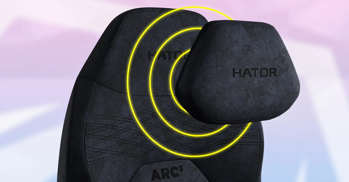 Крісло для геймерів HATOR Arc 3 XL Velour (HTC3440XL) (Gray) (UA)