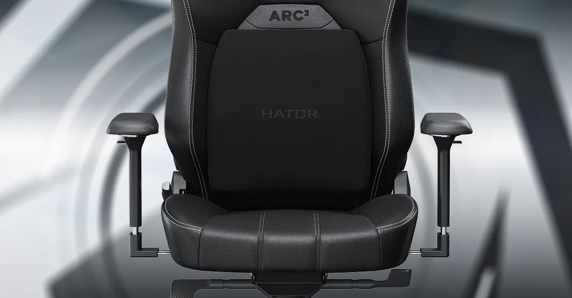 Крісло для геймерів HATOR Arc 3 L PU (HTC3400L) (Black) (UA)