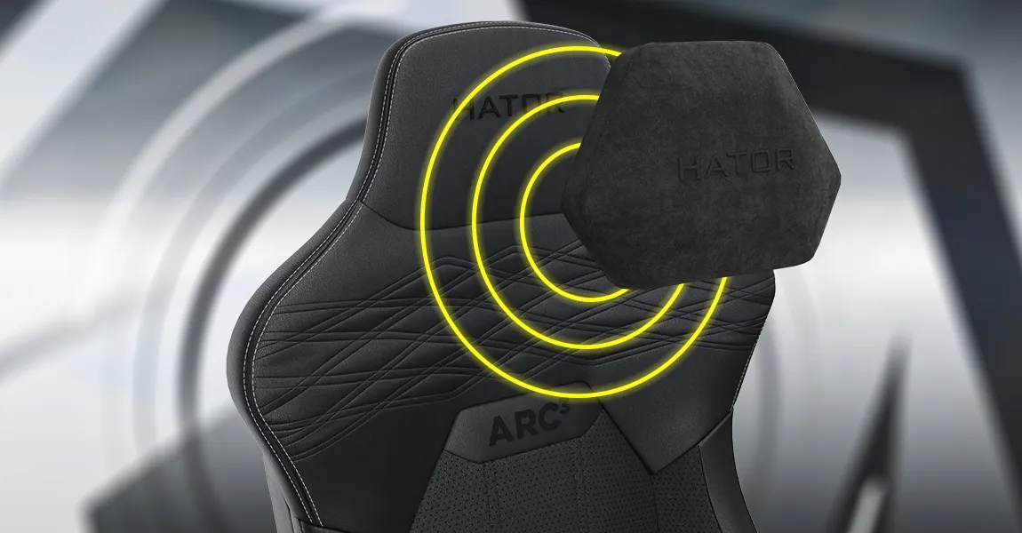Крісло для геймерів HATOR Arc 3 L PU (HTC3400L) (Black) (UA)