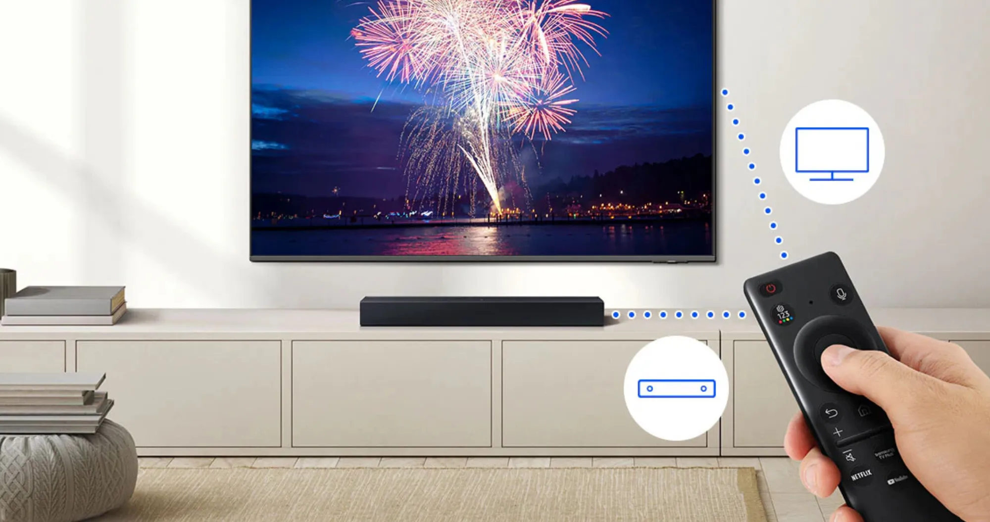 Саундбар Samsung HW-B400F 40Вт, 2.0 (Black) (UA)