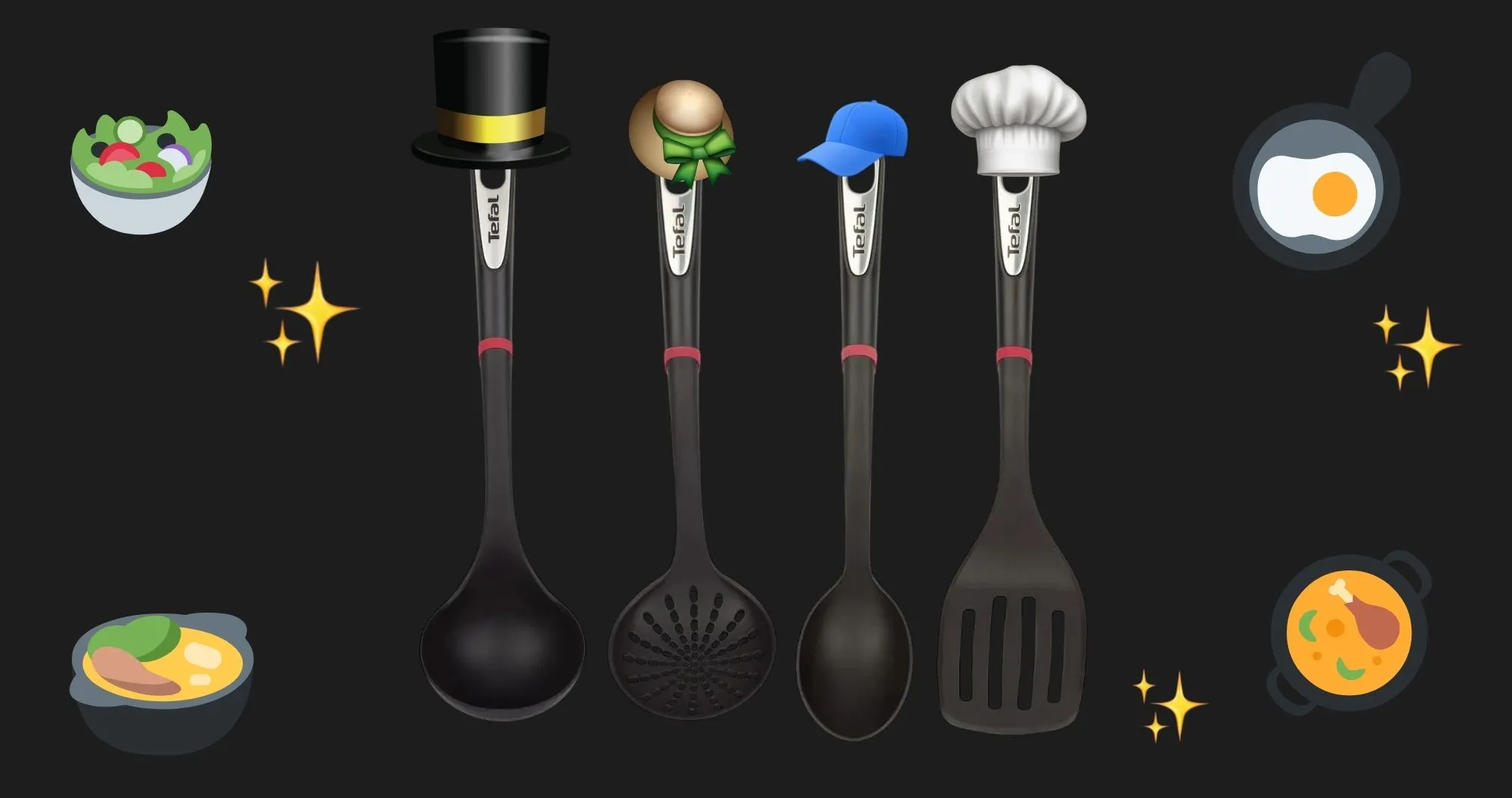 Набор кухонных аксессуаров Tefal Ingenio 4шт