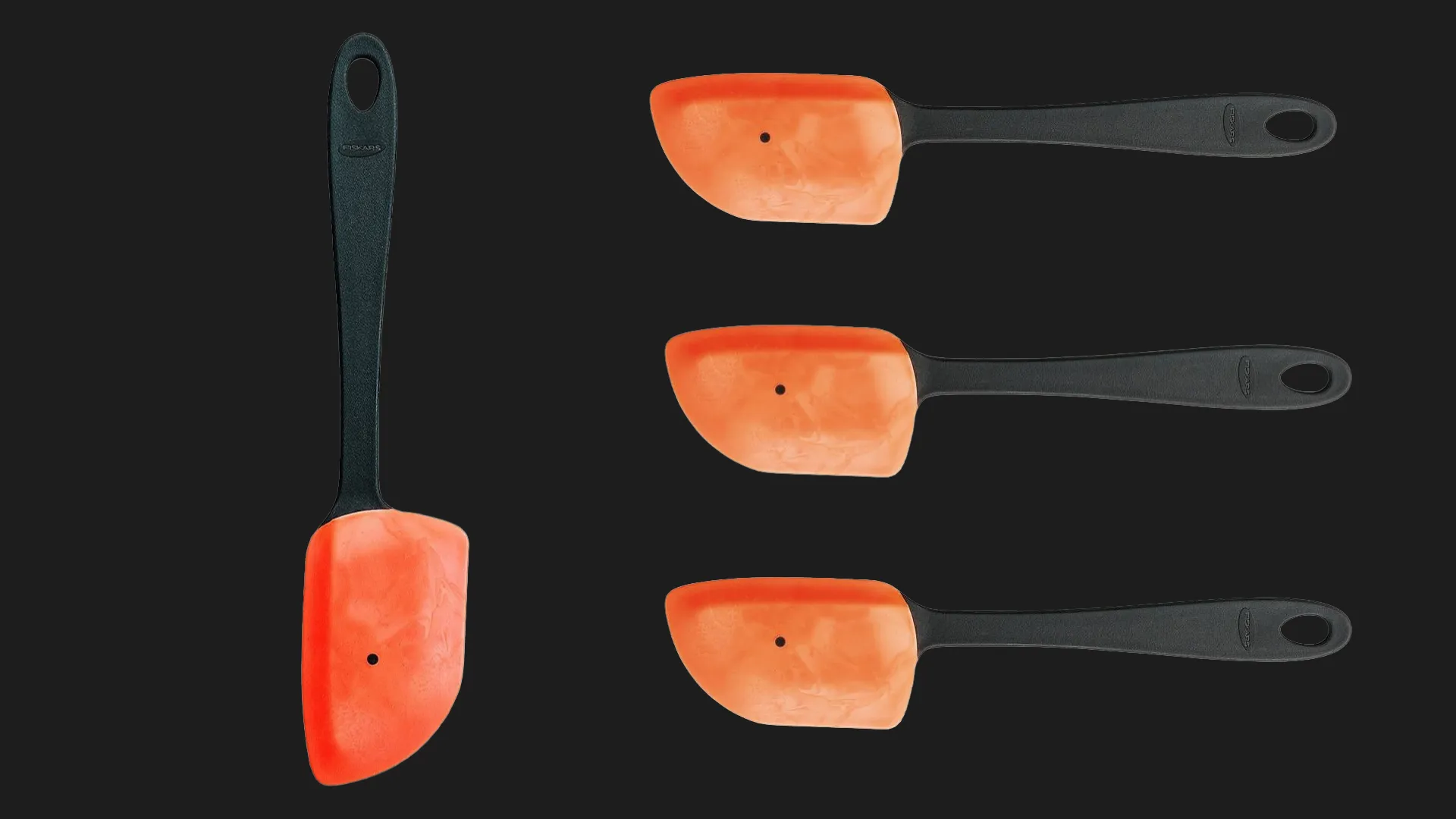 Лопатка кухонна Fiskars Essential 27см пластик/силікон