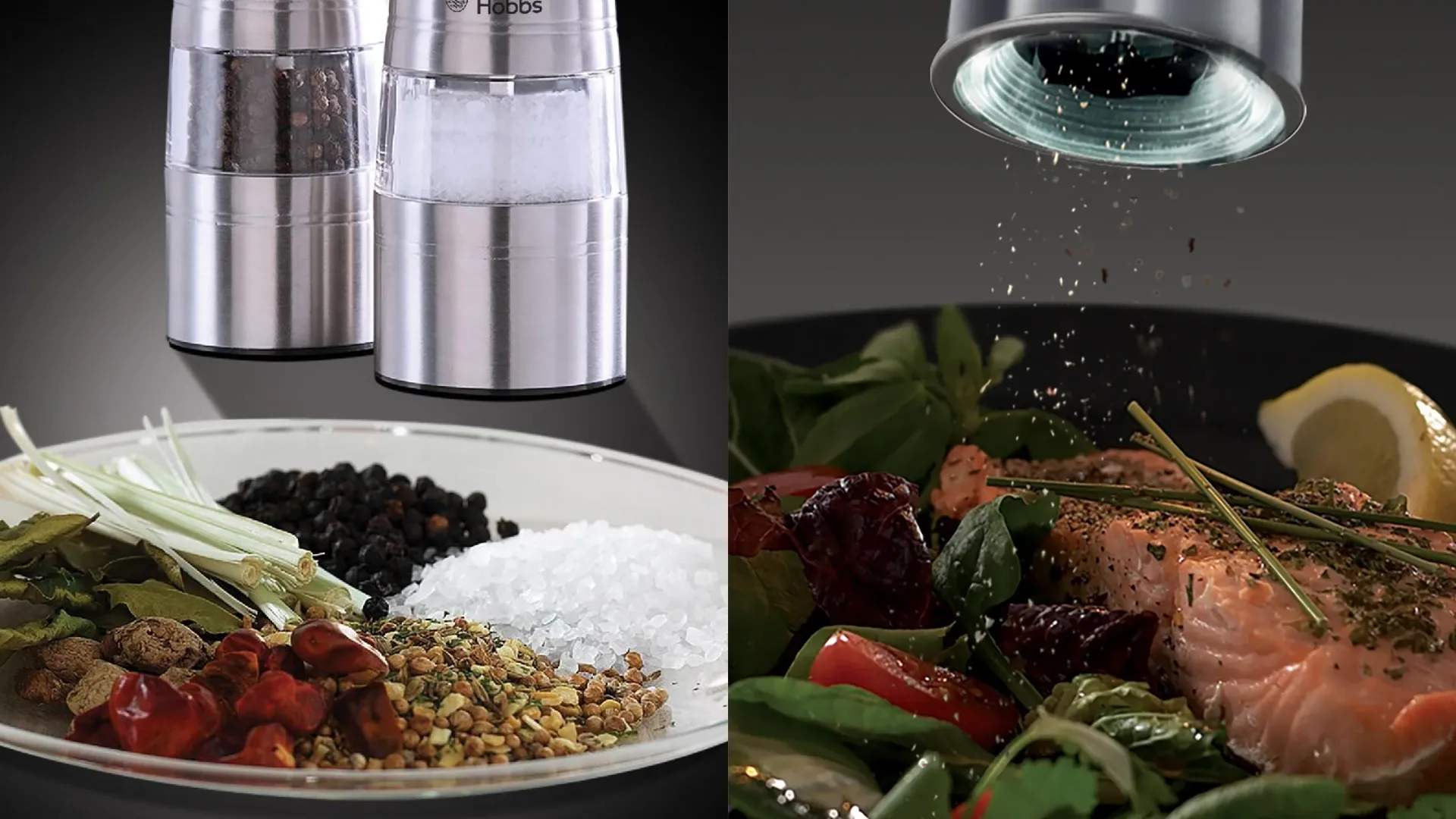 Мельницы для соли и перца Russell Hobbs ААх4 2шт стальные