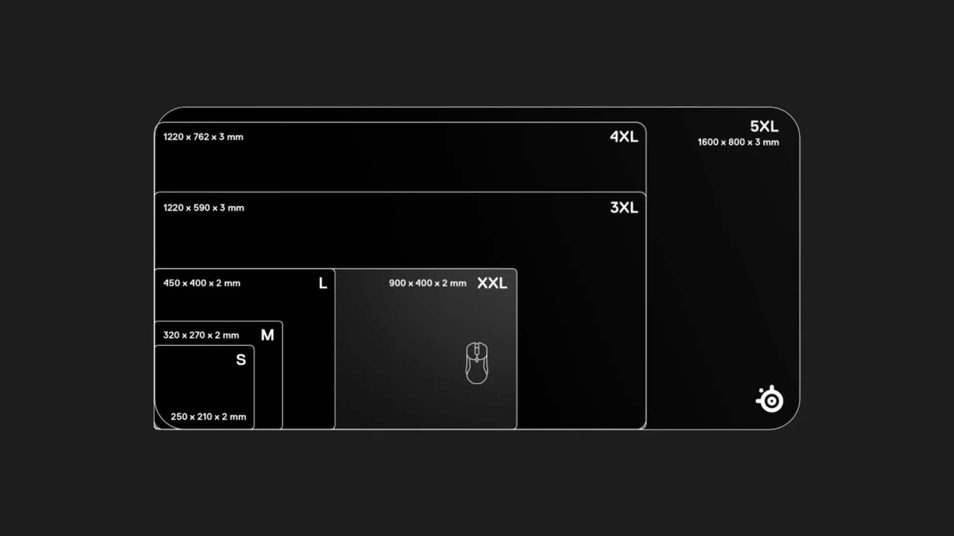 Ігрова поверхня SteelSeries QcK XXL (63429) (Black) (UA)