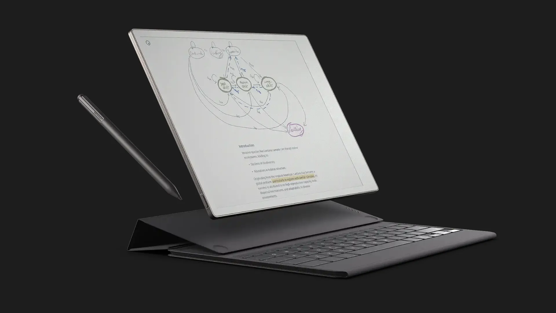 Оригинальная чехол-клавиатура Type Folio для reMarkable Paper Pro (Basalt)