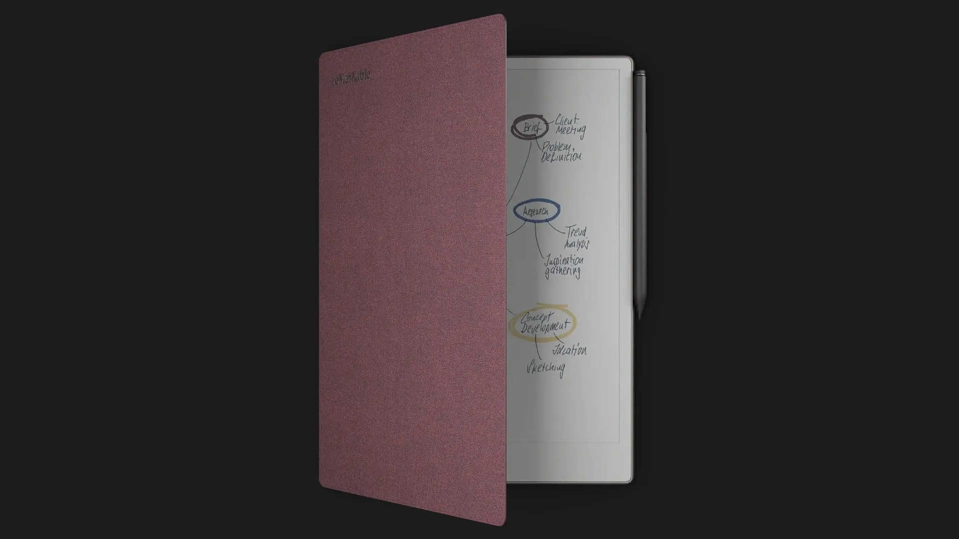 Оригінальний чохол Book Folio для reMarkable Paper Pro Mosaic Weave (Burgundy)