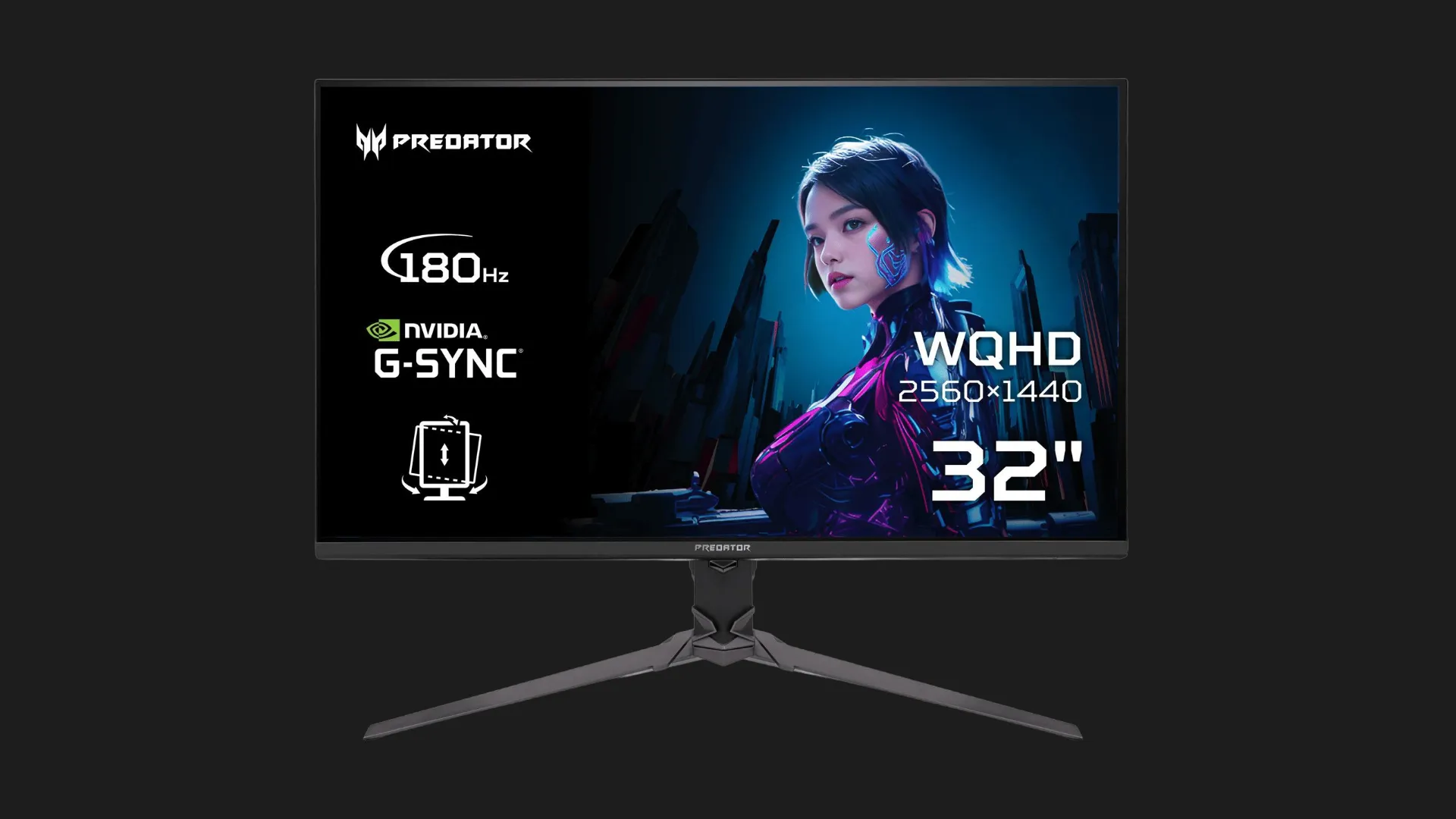 Монітор Acer 31.5" Predator XB323QUPbmiiprx IPS 180Hz UM.JX3EE.P09 (UA)