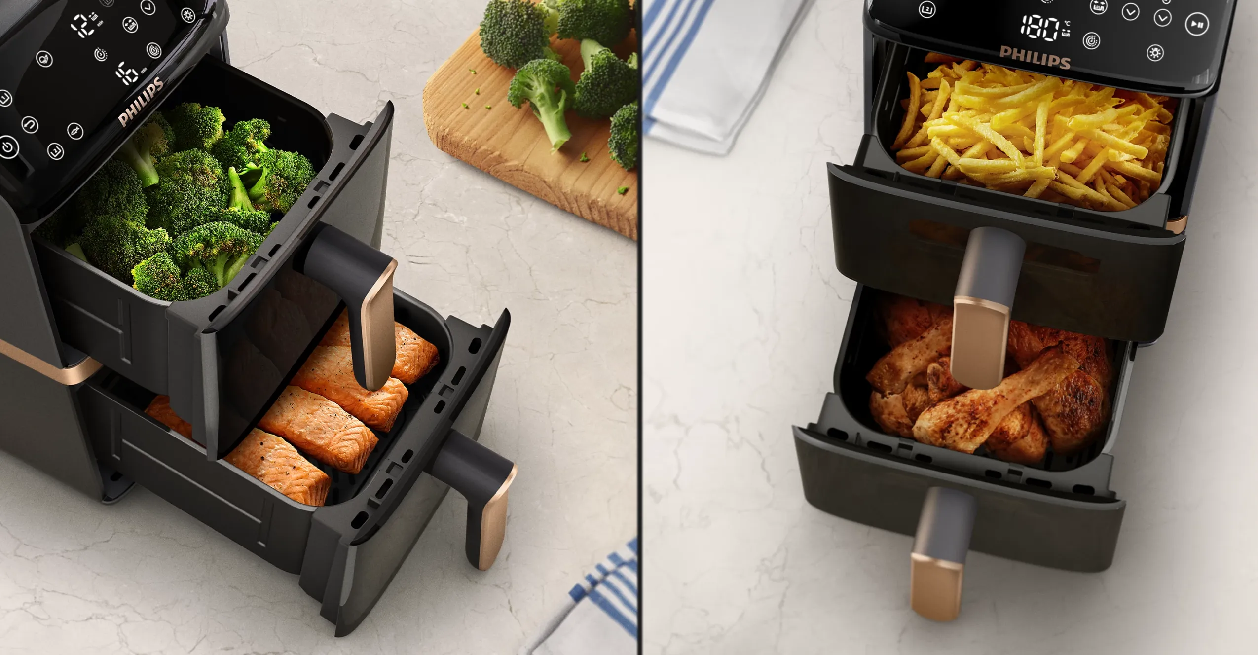 Мультипечь Philips Ovi Stacked Dual Basket NA462/70