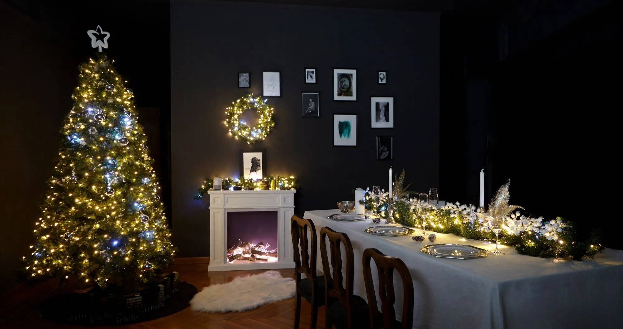 Гирлянда Smart LED Twinkly Strings AWW 400 IP44 32м