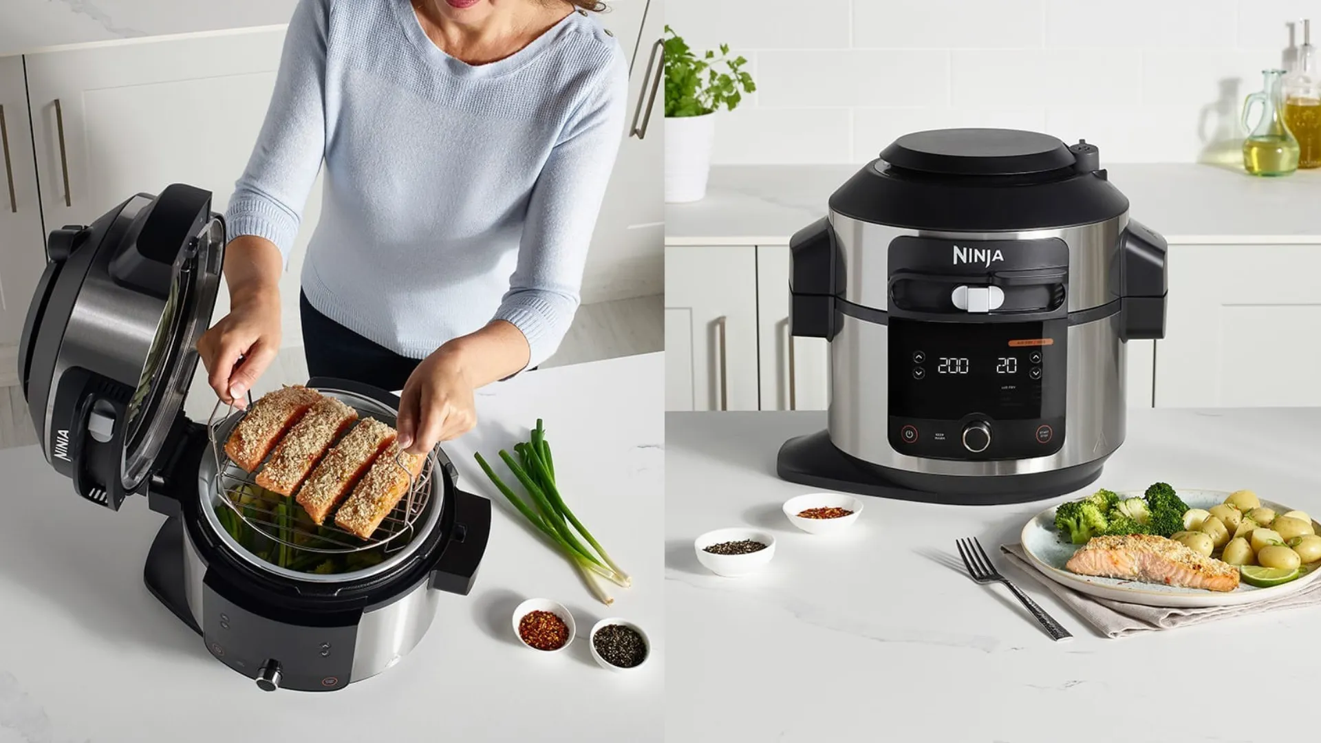 Мультиварка-скороварка Ninja Foodi 7.5L Max SmartLid (UA)