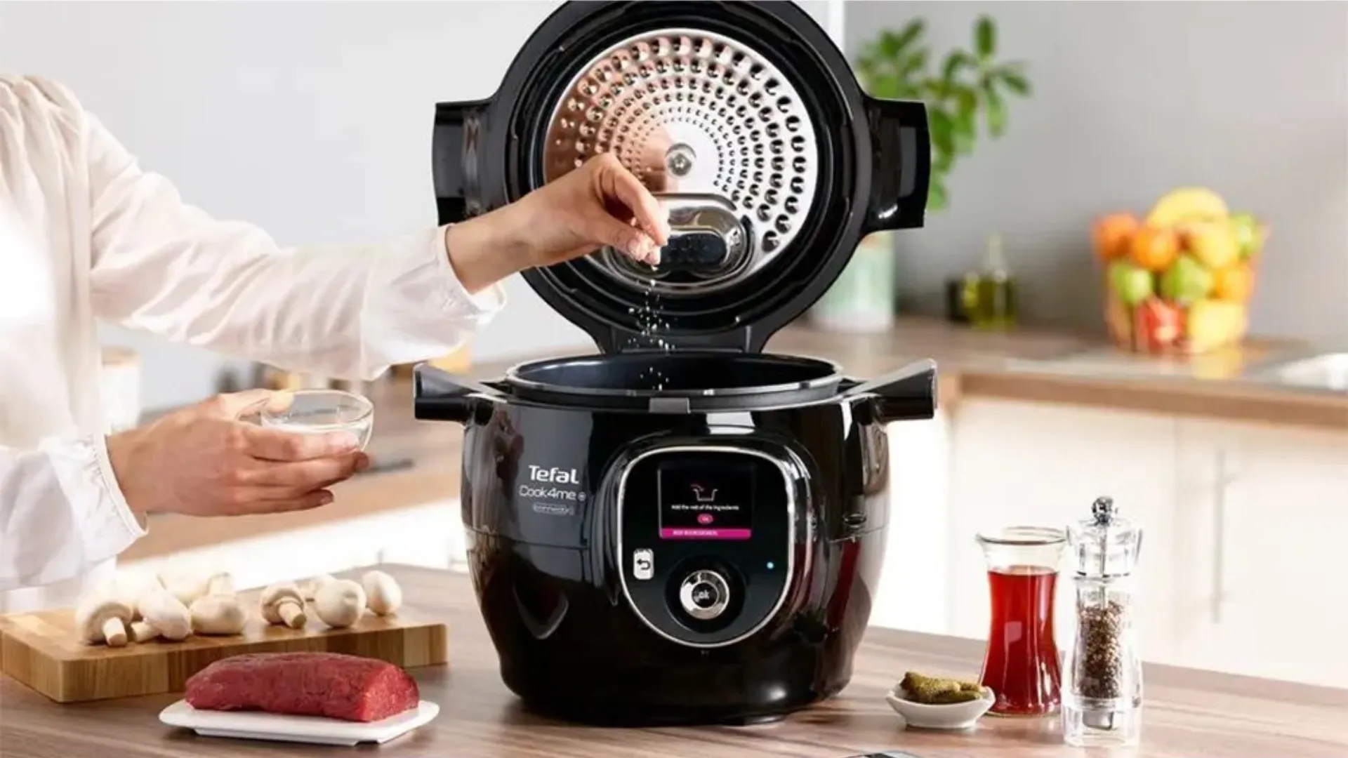 Мультиварка-скороварка Tefal Cook4me+ Connect CY855830 (UA)