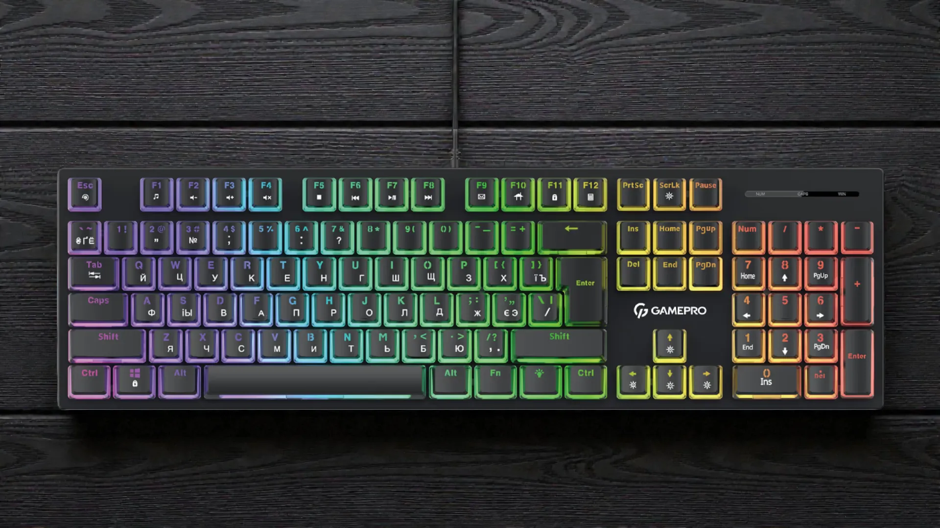 Ігрова клавіатура GamePro (Blue Switch) (MK85B) (Black) (UA)